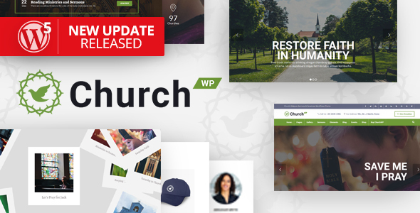 Discover the ChurchWP theme on Bevaultx! Perfect for churches