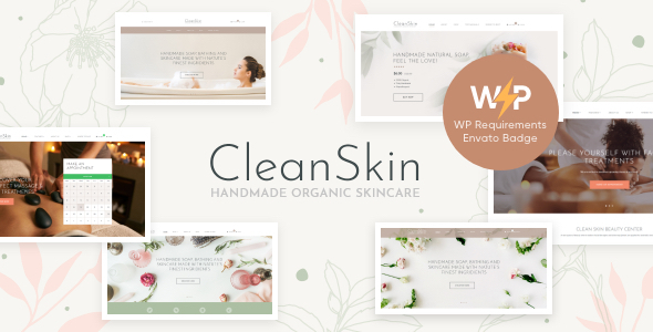 CleanSkin - Handmade Organic Soap  Natural Cosmetics Shop WordPress Theme Alright WordPress fanatics