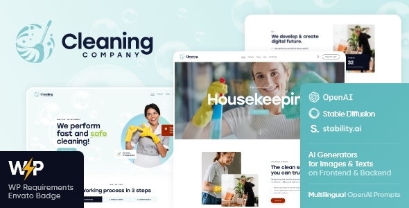 Cleaning Company - Maid  Janitorial Service Theme: Your Go-To Solution for Cleaning Service Websites Looking for the perfect WordPress theme to elevate your cleaning business online presence? Look no further! The Cleaning Company - Maid  Janitorial Service Theme has everything you need. It’s tailored specifically for cleaning companies