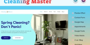 Cleaning Master Website is a beautiful niche WordPress theme