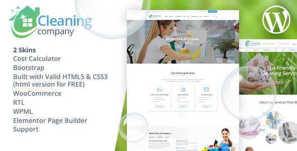 Cleaning Services – House Cleaning Services theme is a modern