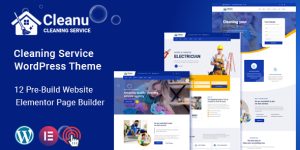 Cleanu – Cleaning Services WordPress theme is a modern