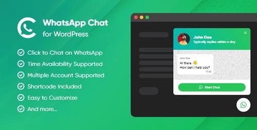 The easiest way for your visitors to get in touch with you Easiest and fastest way of connecting With WhatsApp Chat on your website