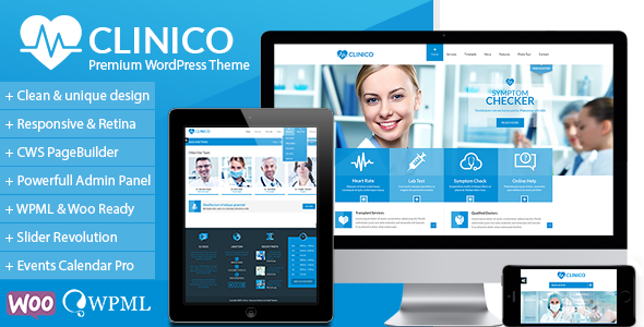 Clinico is a very powerful Medical and Health Theme suitable for medical and health related businesses. Its fresh and clean design makes it applicable for corporate websites