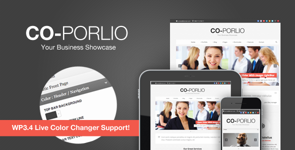 Coporlio Feature-Rich WordPress Theme Hey there