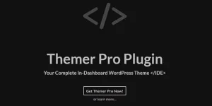 Unlock the power of customization with CobaltApps Themer Pro Plugin! This WordPress Theme IDE simplifies Child Theme creation through an intuitive dashboard. Enjoy front-end visual hooks and seamless design control. Download it from Bevaultx at a fraction of the cost!