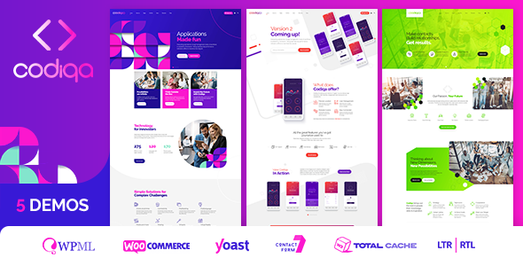 Discover Codiqa Software  App WordPress Theme on ThemeForest. Perfect for software businesses with responsive design