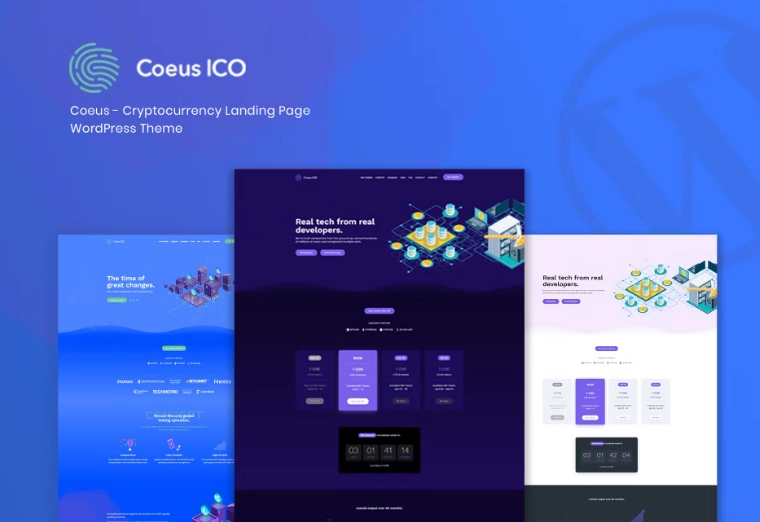 Coeus is a complete and versatile landing page WordPress theme that is perfect for creative cryptocurrency showcase and crowdsale. This landing page template has every detail covered.