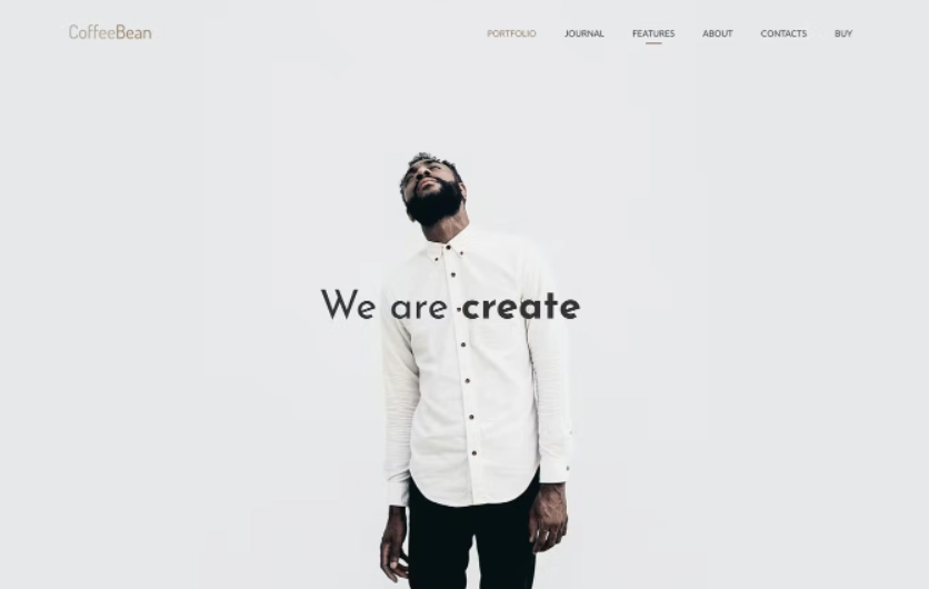 CoffeeBean WordPress portfolio and blog is a new minimalistic simple and easy WordPress template with beautiful responsive 3