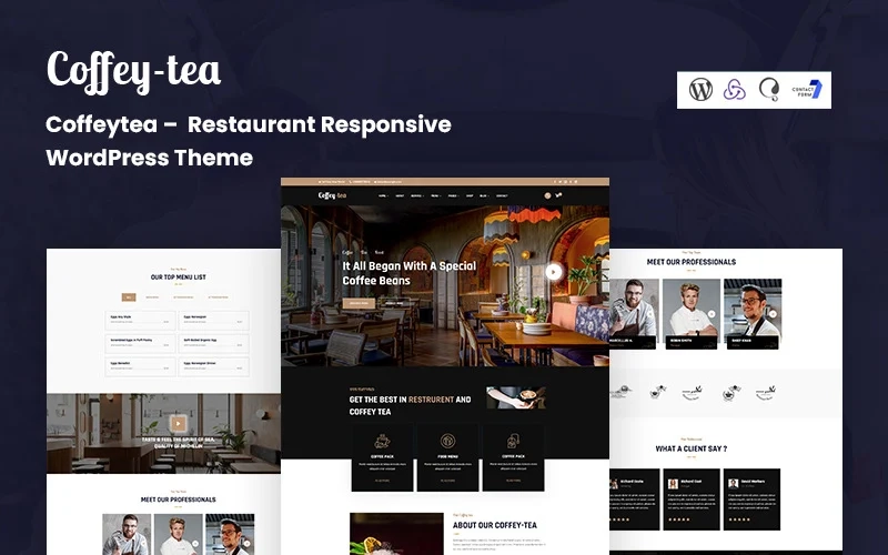 Coffeytea is a Best Responsive restaurant WordPress theme. the theme make for the restaurant-related website. it a good WP theme for your restaurant website. it's created by elementor page builder and free google font