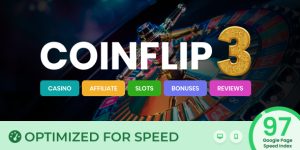 Coinflip is a professional WordPress theme for Casino Affiliate Blogs and Casino Enthusiasts ready to earn more from their Casino passion. Anyone can start a casino affiliate website and earn money by referring visitors to real casino websites. Perfect for: Casino Affiliates