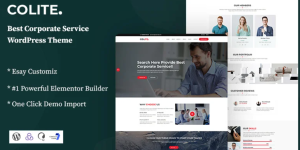 Discover Colite - the ultimate Corporate Service WordPress Theme! With its sleek design