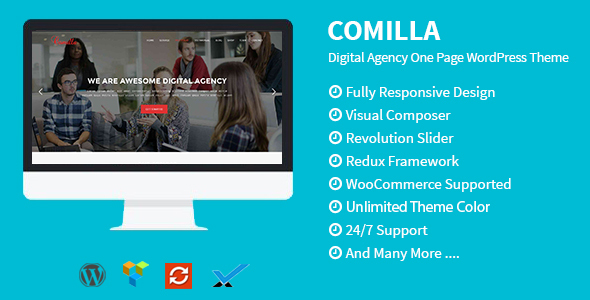 In search of the perfect theme for your digital agency site? Look no further than the crisp and modern Comilla - Digital Agency One Page WordPress Theme. It's designed to captivate and convert