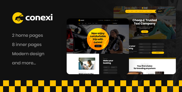 Meet Conexi WordPress Theme - the ultimate solution for taxi services. SEO-optimized