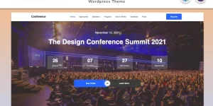 Conference is a landing page template