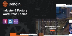 Discover Congin – the ultimate WordPress theme for industrial and manufacturing businesses! With Elementor for effortless customization