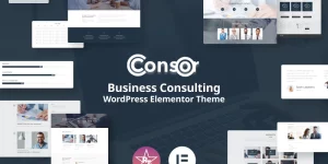 In need of a website for your business consulting company? Take a look at Consor theme! It’s characterized with high functionality