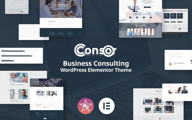 In need of a website for your business consulting company? Take a look at Consor theme! It’s characterized with high functionality