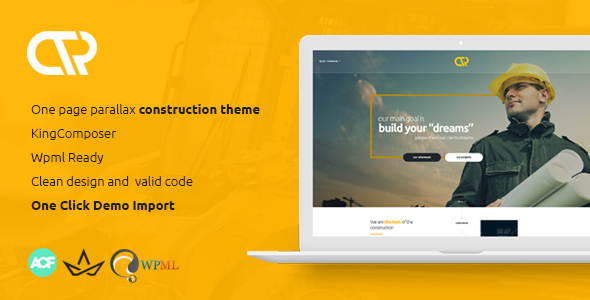 Consta is one page construction WordPress theme. This WordPress theme built for Construction