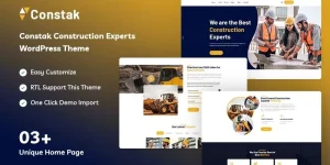 Constak is a construction WordPress theme. a beautiful WordPress theme for construction companies