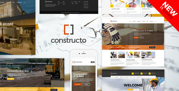 Constructo is focused on building pages in construction company niches. We included 11 fully one click installable demos