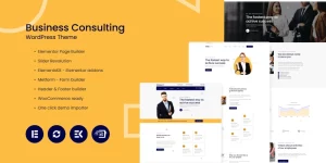 Consulity - Business Consulting Theme is an easy-to-use WordPress theme to speed up your website creation for business consultants