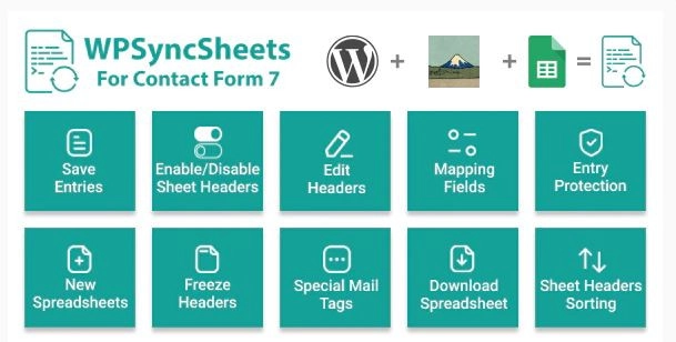 Effortlessly sync your Contact Form 7 entries to a single Google Spreadsheet with the WPSyncSheets plugin. Enjoy real-time data management