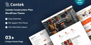 Contek is a construction plan WordPress theme. a beautiful WordPress theme for construction companies