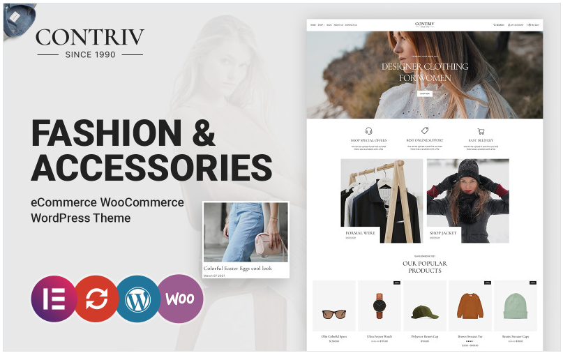 Discover Contriv Fashion and Accessories WooCommerce Theme