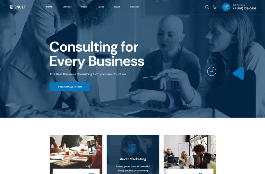 Conult – Consulting Business WordPress Themes. It’s not just ordinary WordPress theme