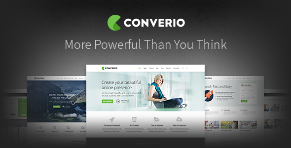 Boost your website with Converio Responsive Multipurpose WordPress Theme - flexible