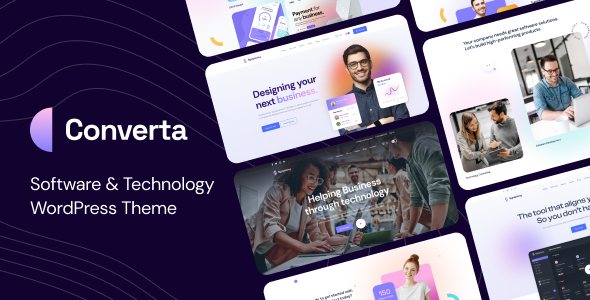 Converta is a versatile and modern WordPress theme designed for software companies