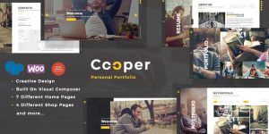 Showcase your creative portfolio with Cooper Creative Responsive Personal Portfolio WordPress Theme. Subscribe to Bevaultx for premium themes and plugins!