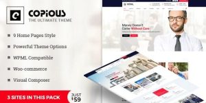 Elevate your WordPress site with the Copious Multiuse Theme! Fully responsive