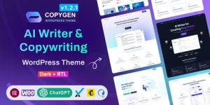 Introducing the CopyGen AI Writer Copywriting WordPress Theme Hey there