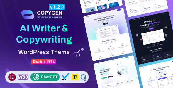 Introducing the CopyGen AI Writer Copywriting WordPress Theme Hey there