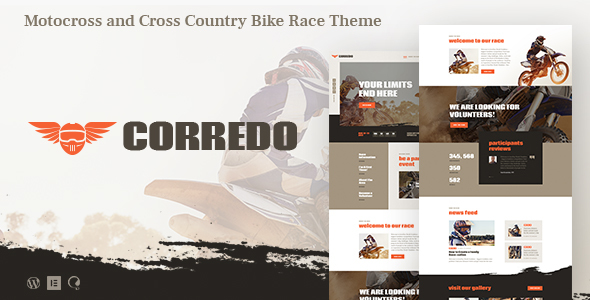 Create stunning bike race and sports event websites with Corredo WordPress theme from ThemeForest. Customize