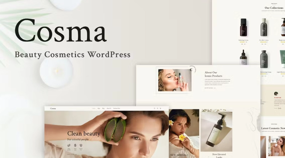 Discover Cosma – the ultimate WordPress theme for beauty and cosmetics! Perfect for online shops