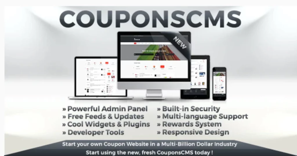 Unlock the potential of a multi-billion dollar industry with Coupons CMS 7! Effortlessly promote deals