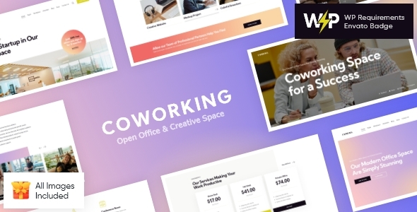 Create a standout online presence for your coworking space with the Coworking - Open Office  Creative Space WP Theme. Perfect for open offices and creative hubs!