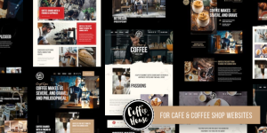 Charm your customers online with the Craft Coffee Shop WordPress theme. Modern design