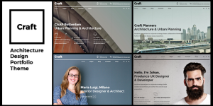 Craft Portfolio is a WordPress Theme exclusively built for architecture