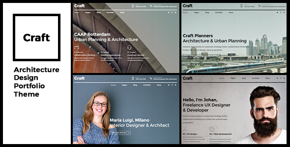 Craft Portfolio is a WordPress Theme exclusively built for architecture