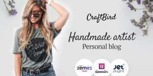 This fully responsive Handmade Artist Personal Blog WordPress theme with its intuitive design and stylish look will help you make your blog about handmade decorations and gifts really attractive. It has fast interface that can be customized to your taste. Five blogging layouts with seven post formats will bring your…