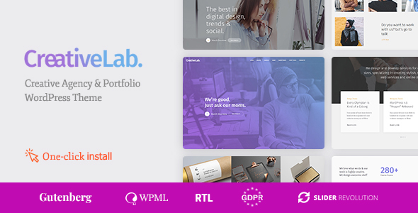 Elevate your online presence with Creative Lab's stunning design