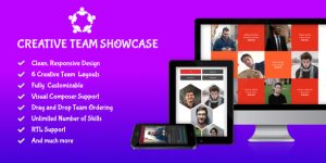 Showcase your team effortlessly with the Creative Team Showcase Plugin for WordPress! Enjoy 6 creative presets