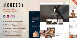 Creedy - Religion  Charity WordPress Theme Looking for a WordPress theme that fits religion and charity initiatives? Well