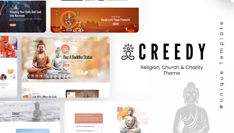 Discover Creedy – a versatile WordPress theme perfect for churches