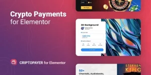 Integrate cryptocurrency payments seamlessly into your WordPress site with Criptopayer – Crypto Payment Button for Elementor. Setup is simple  secure!