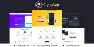 Crypt App is a Crypto Currency Landing Page WordPress Theme. Crypt App is for the financial segment of the emerging world of digital currency. This cryptocurrency one-page theme helps you create informative crypto landing pages